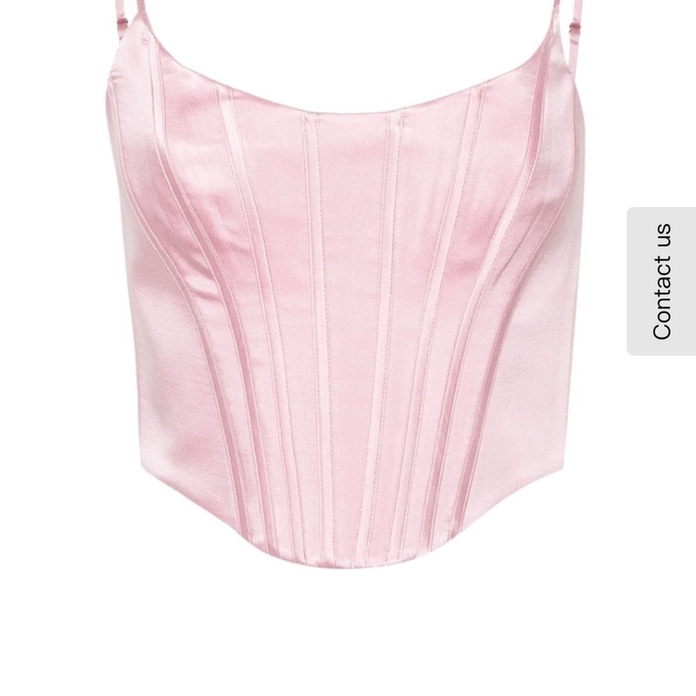 Zimmermann Pink Silk Corset Top